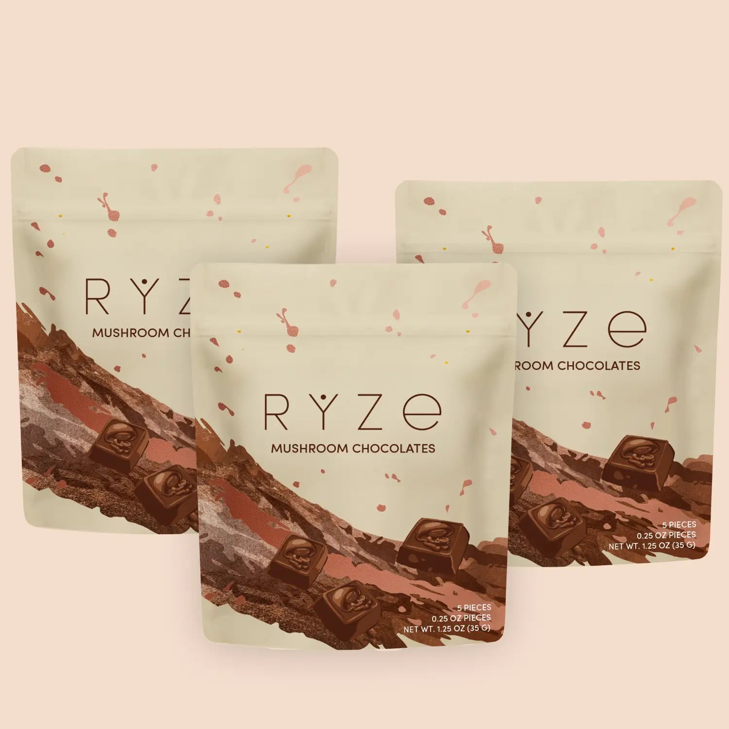Mushroom Chocolates Rye (15 pieces) Q9
