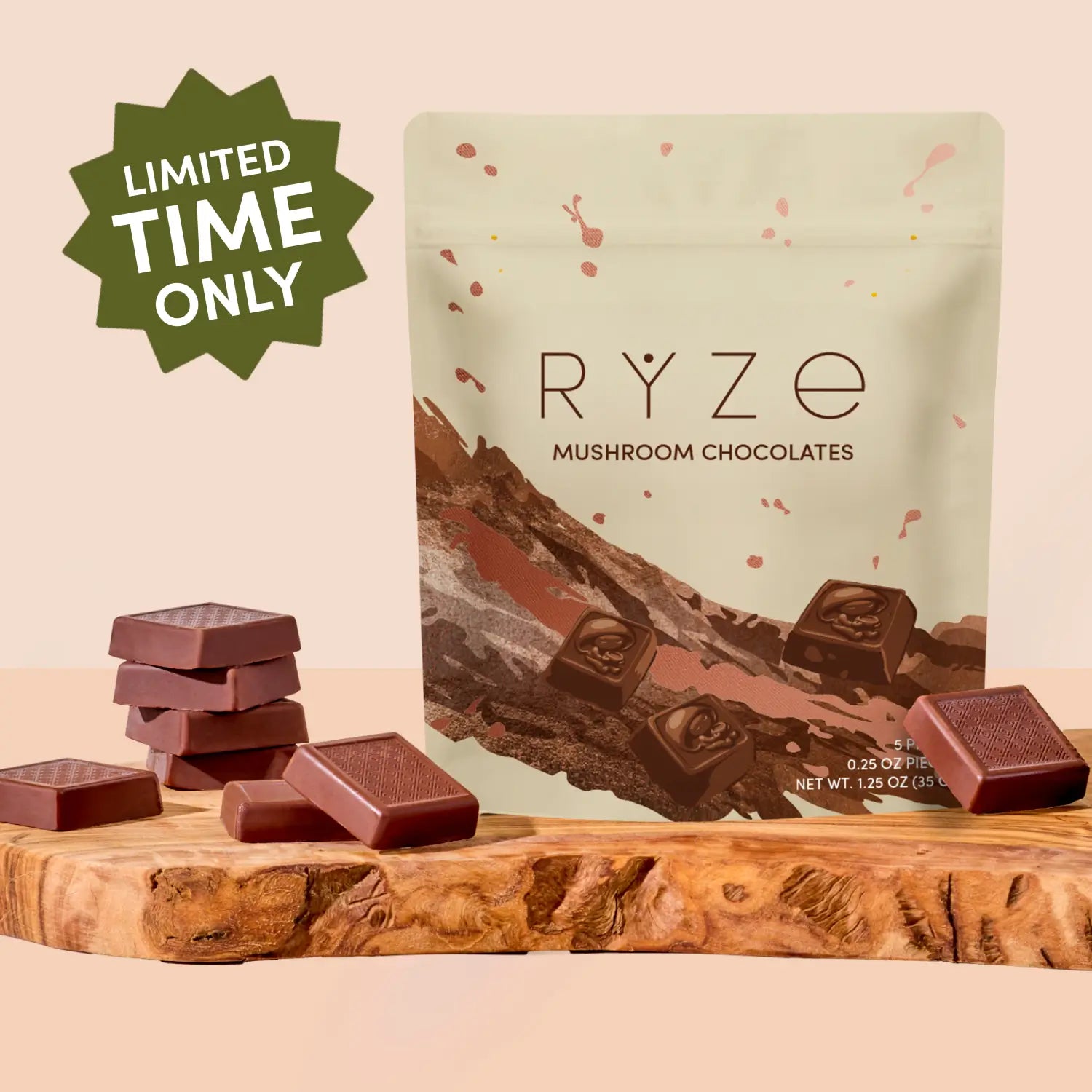 Mushroom Chocolates Rye (15 pieces) Q9