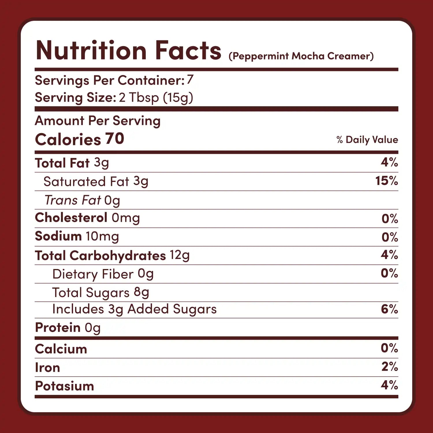 Peppermint Mocha Creamer Add-On (SPECIAL PRICING) O6