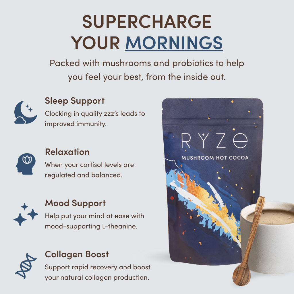 RYZE Nighttime Mushroom Cocoa Starter Bag I0