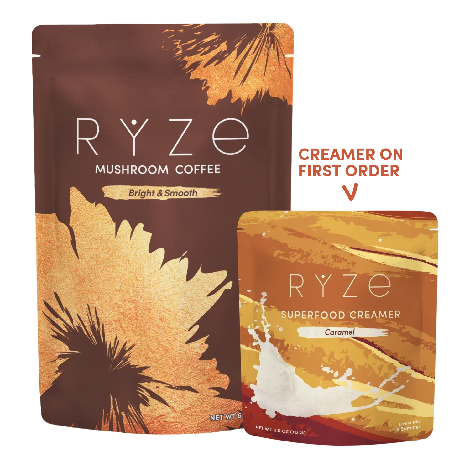 Mushroom Coffee + Caramel Creamer Set X0