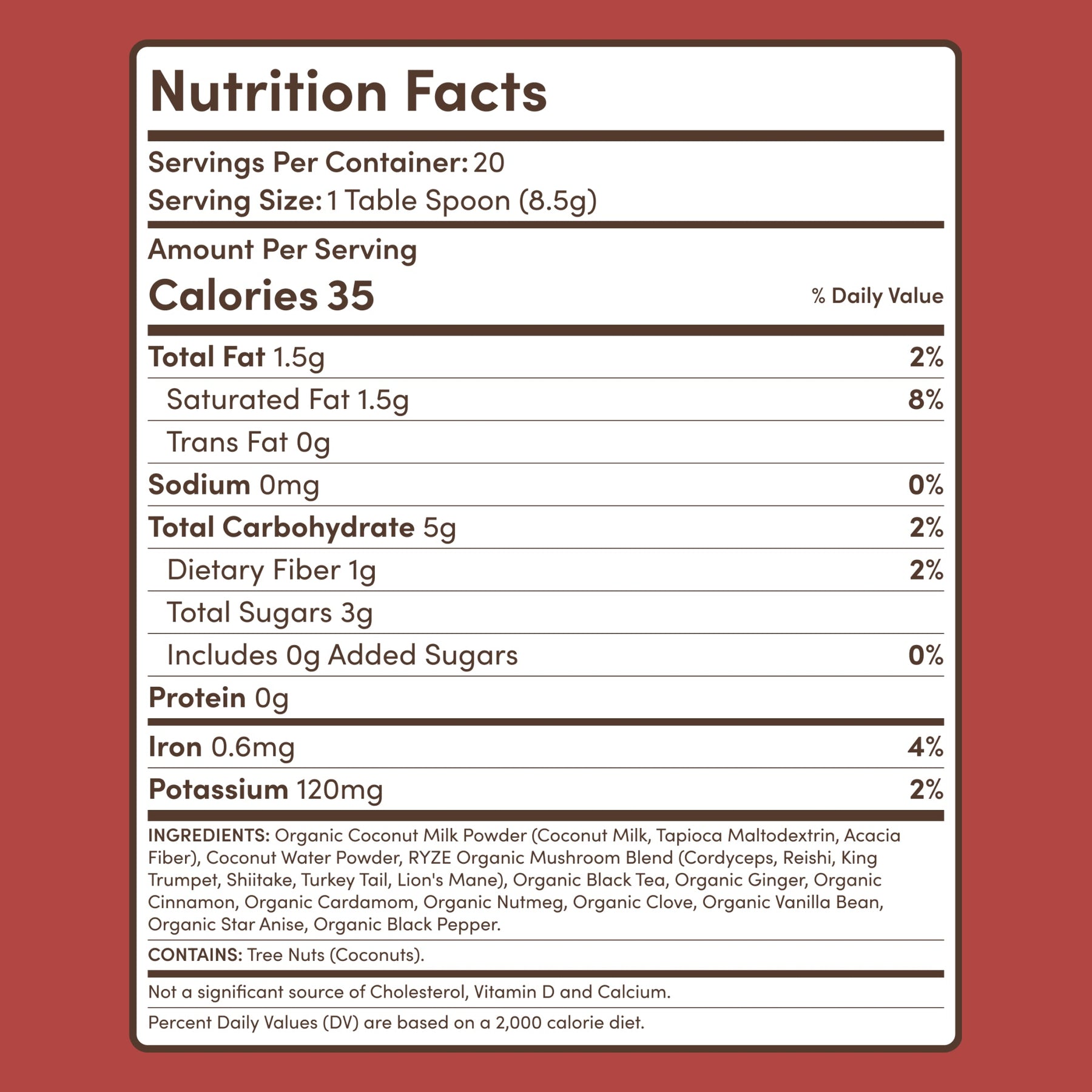 Mushroom Chai (20 Servings) D4