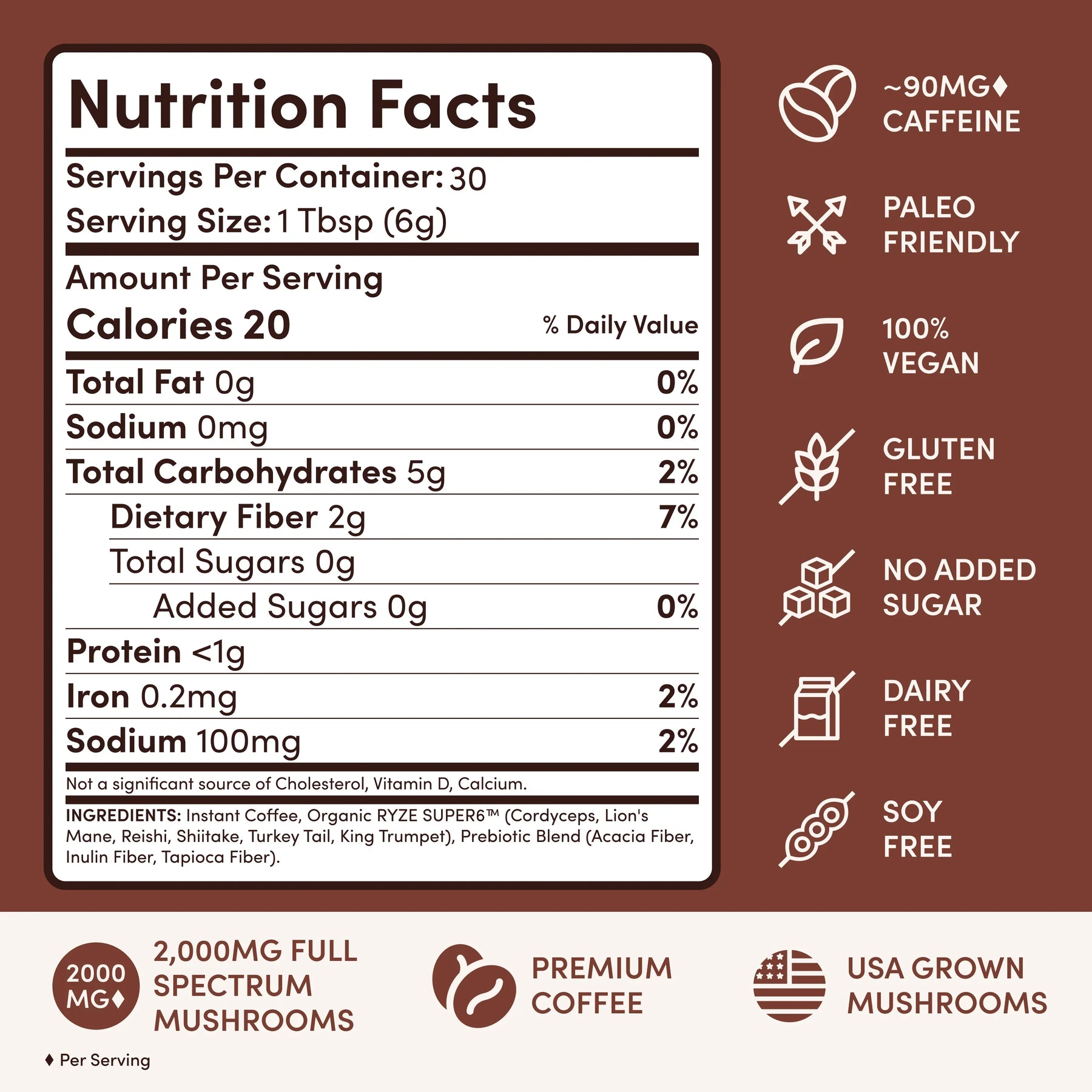 Mushroom Coffee 30 Servings N5