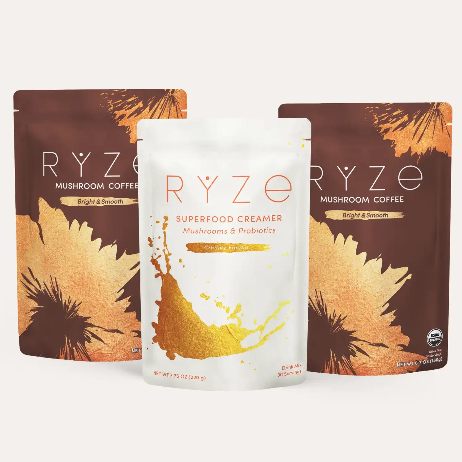 RYZE Starter Gift Set (2 Coffees + 1 Creamer) T9