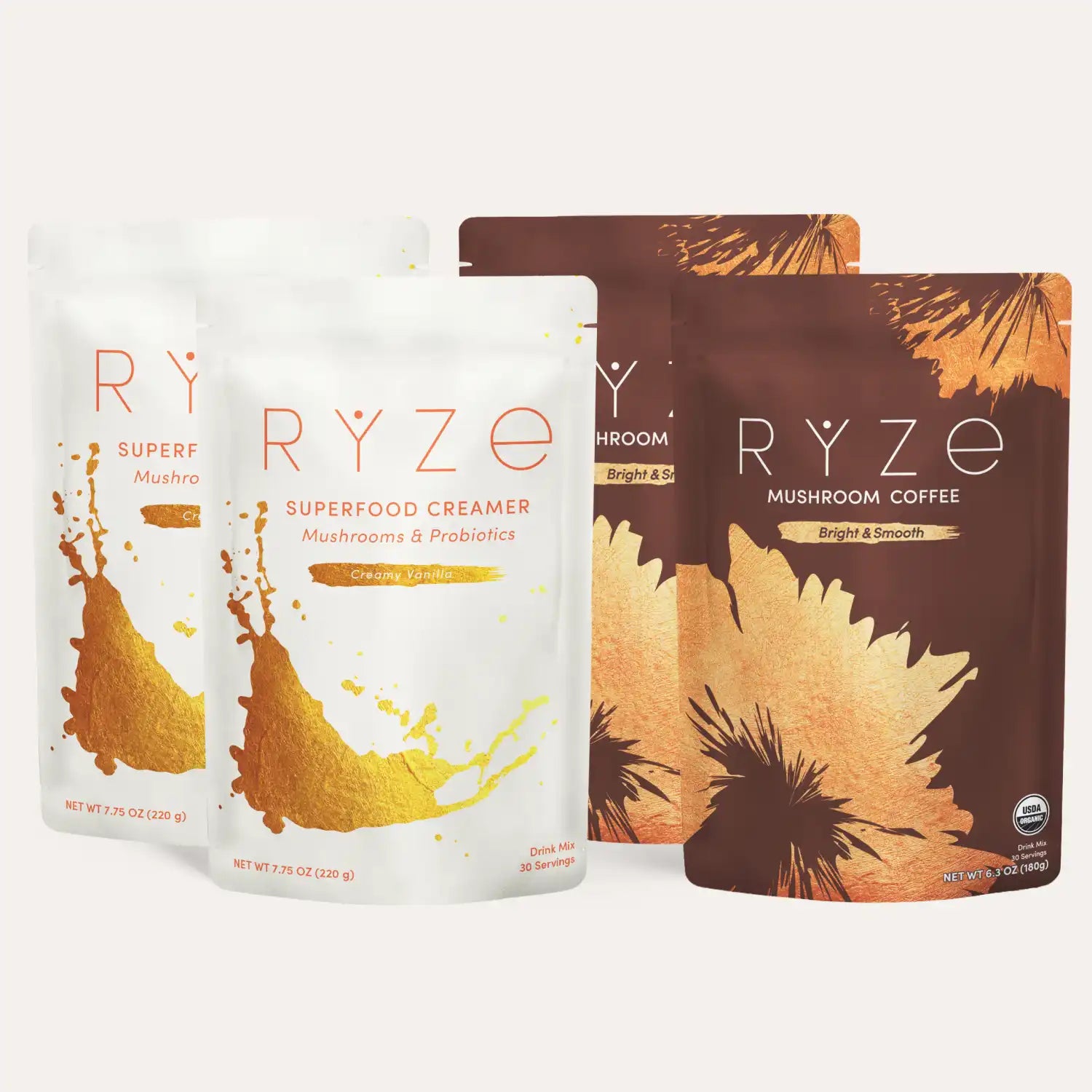 RYZE Lovers Gift Set (2 Coffees + 2 Creamers) F5