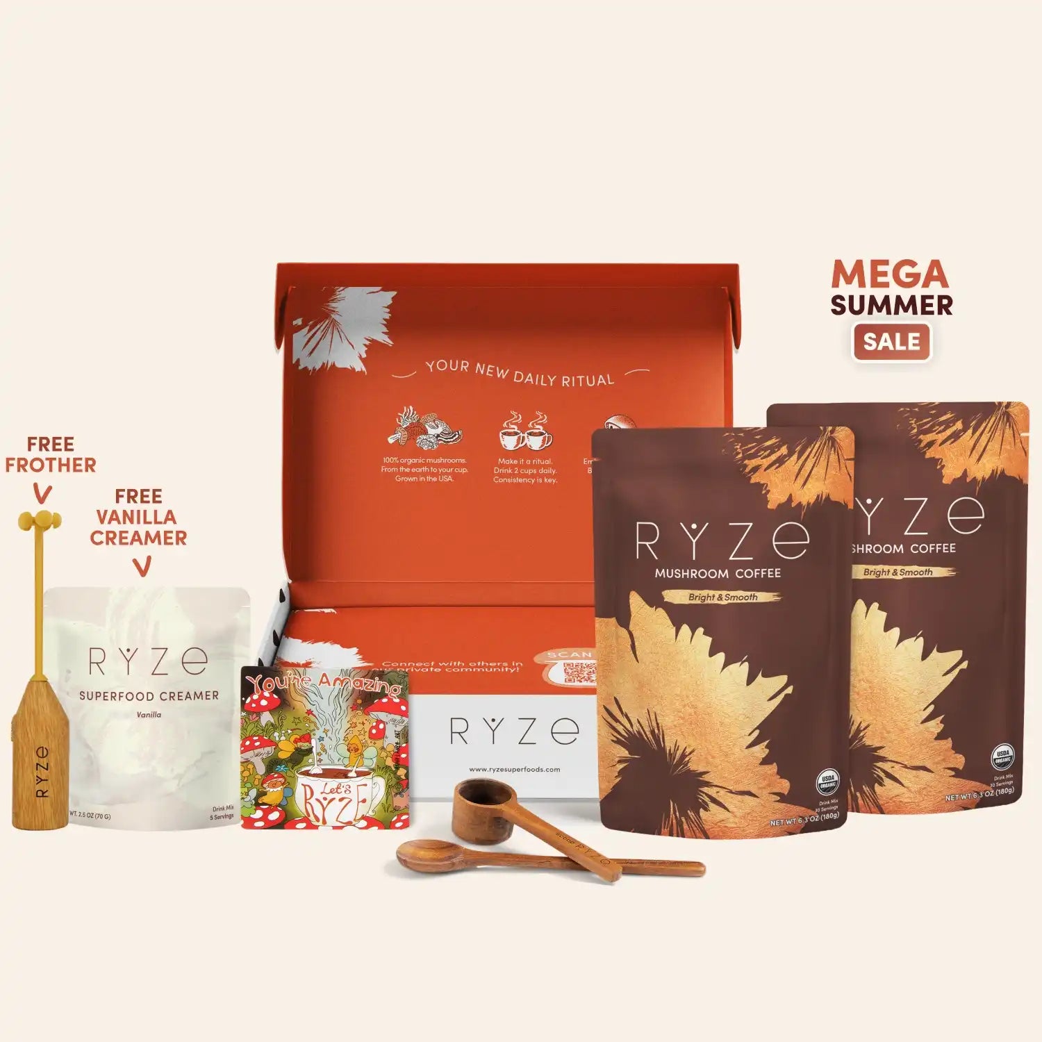 Mushroom Coffee Starter Kit (60 servings) B0