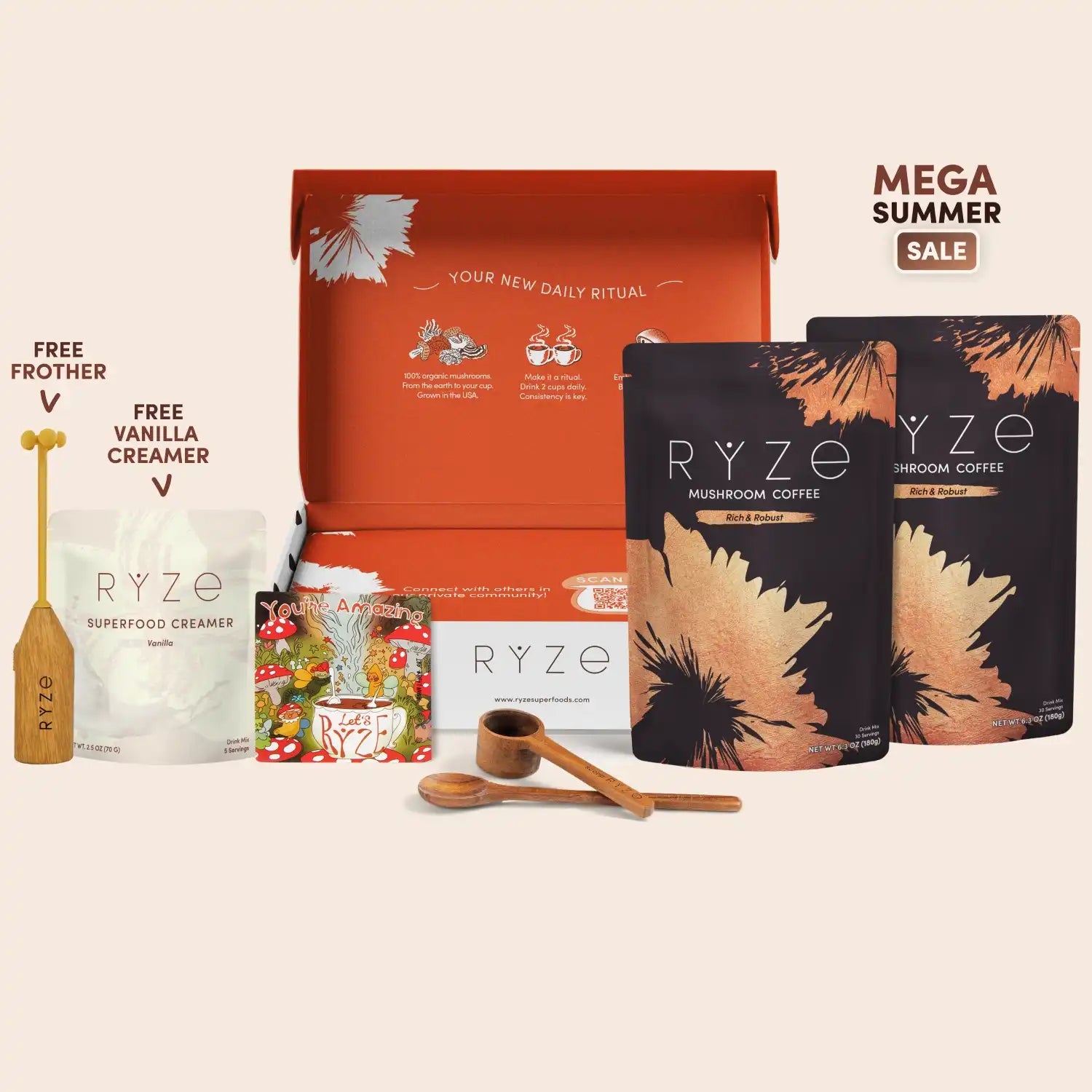 Mushroom Coffee Dark Roast Starter Kit (Upgrade) V0