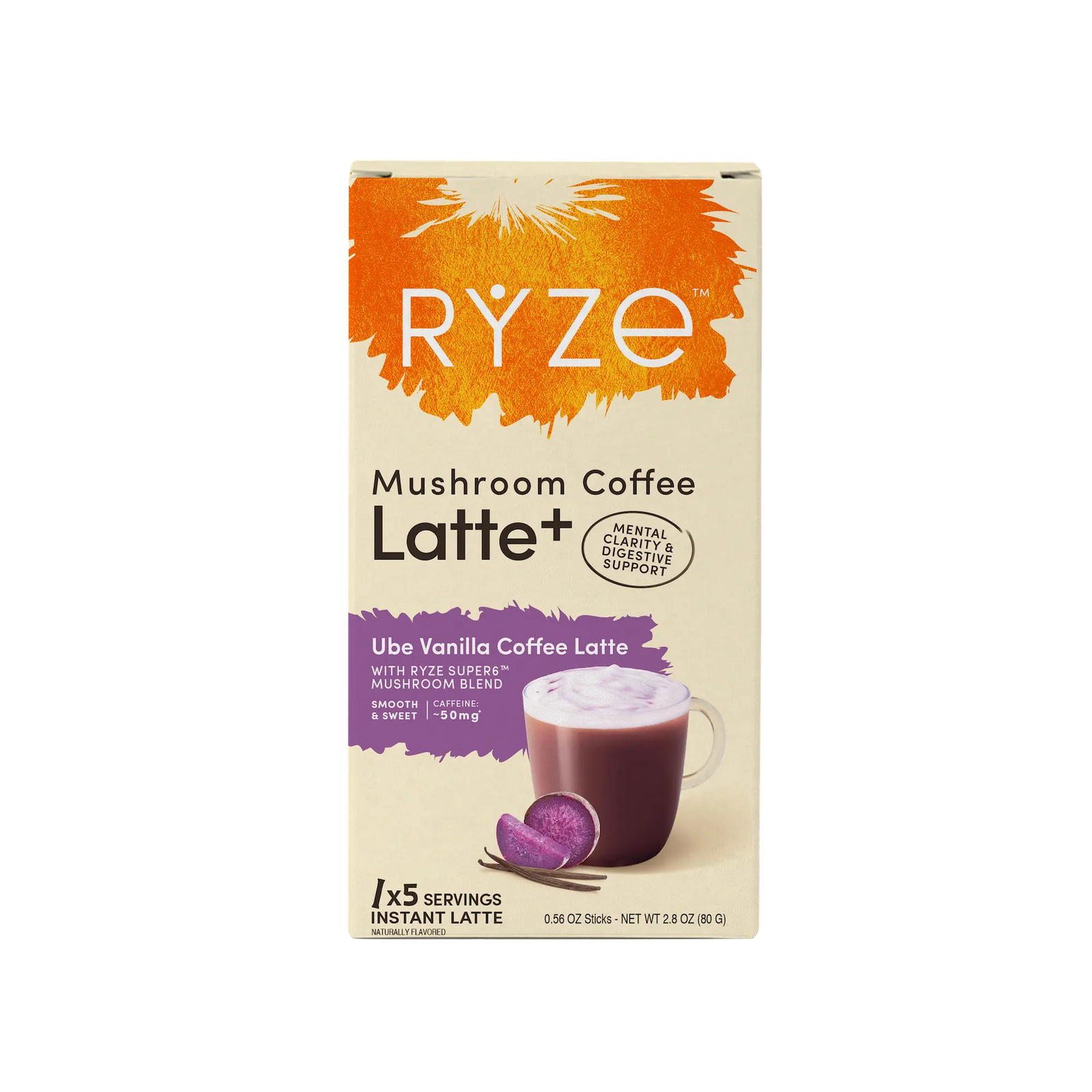 Ube Vanilla Coffee Latte Carton B8