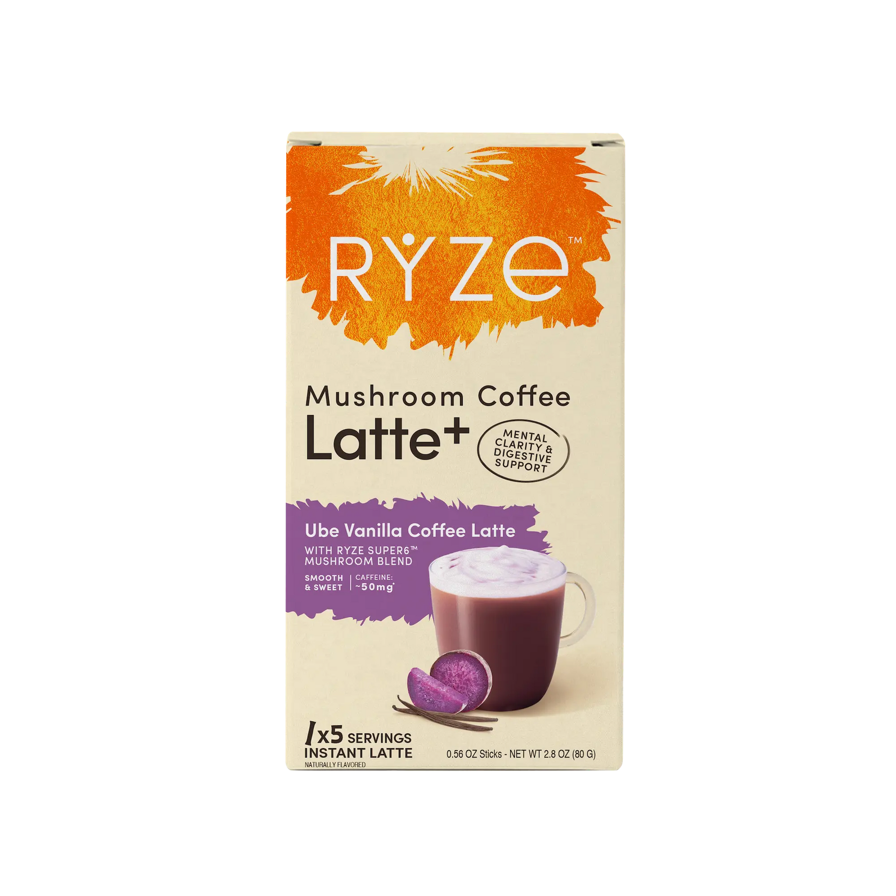 Ube Vanilla Coffee Latte Carton B8