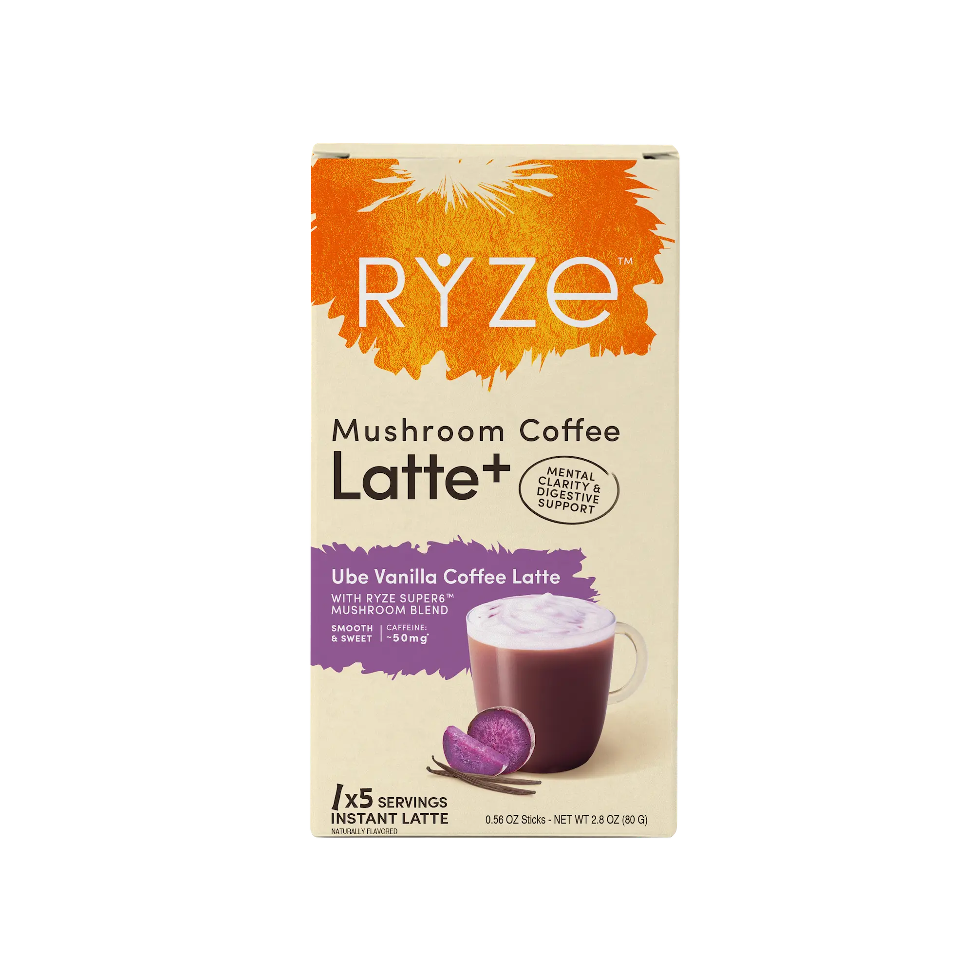 Ube Vanilla Coffee Latte Carton B8