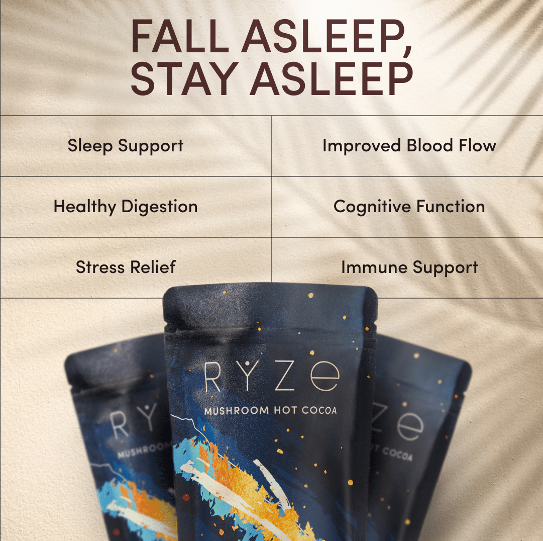 RYZE Hot Cocoa - with 6 Sleep Superfoods to Help Fall Asleep and Stay Asleep A1