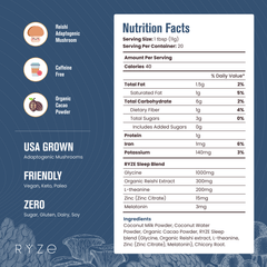 RYZE Hot Cocoa - with 6 Sleep Superfoods to Help Fall Asleep and Stay Asleep A1