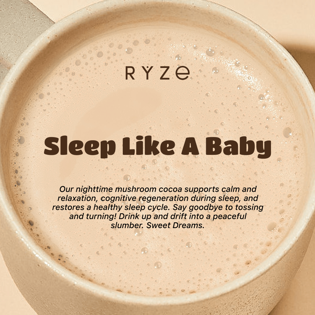 RYZE Hot Cocoa - with 6 Sleep Superfoods to Help Fall Asleep and Stay Asleep A1