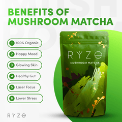 RYZE Organic Mushroom Matcha Starter Kit (60 servings) V9